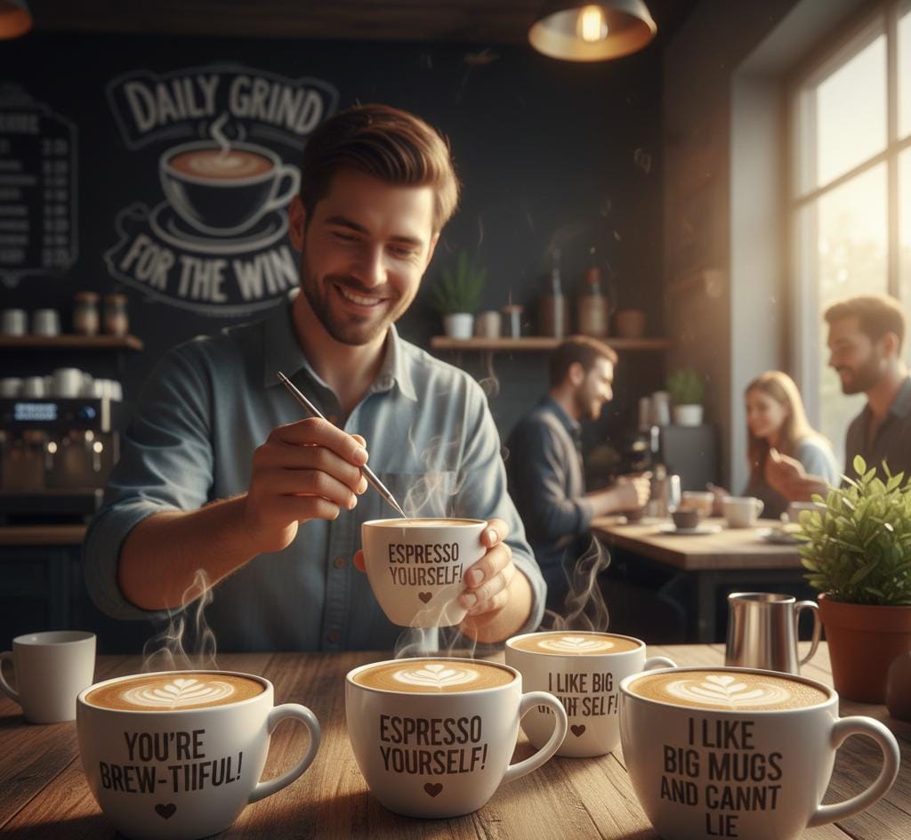 coffee puns captions