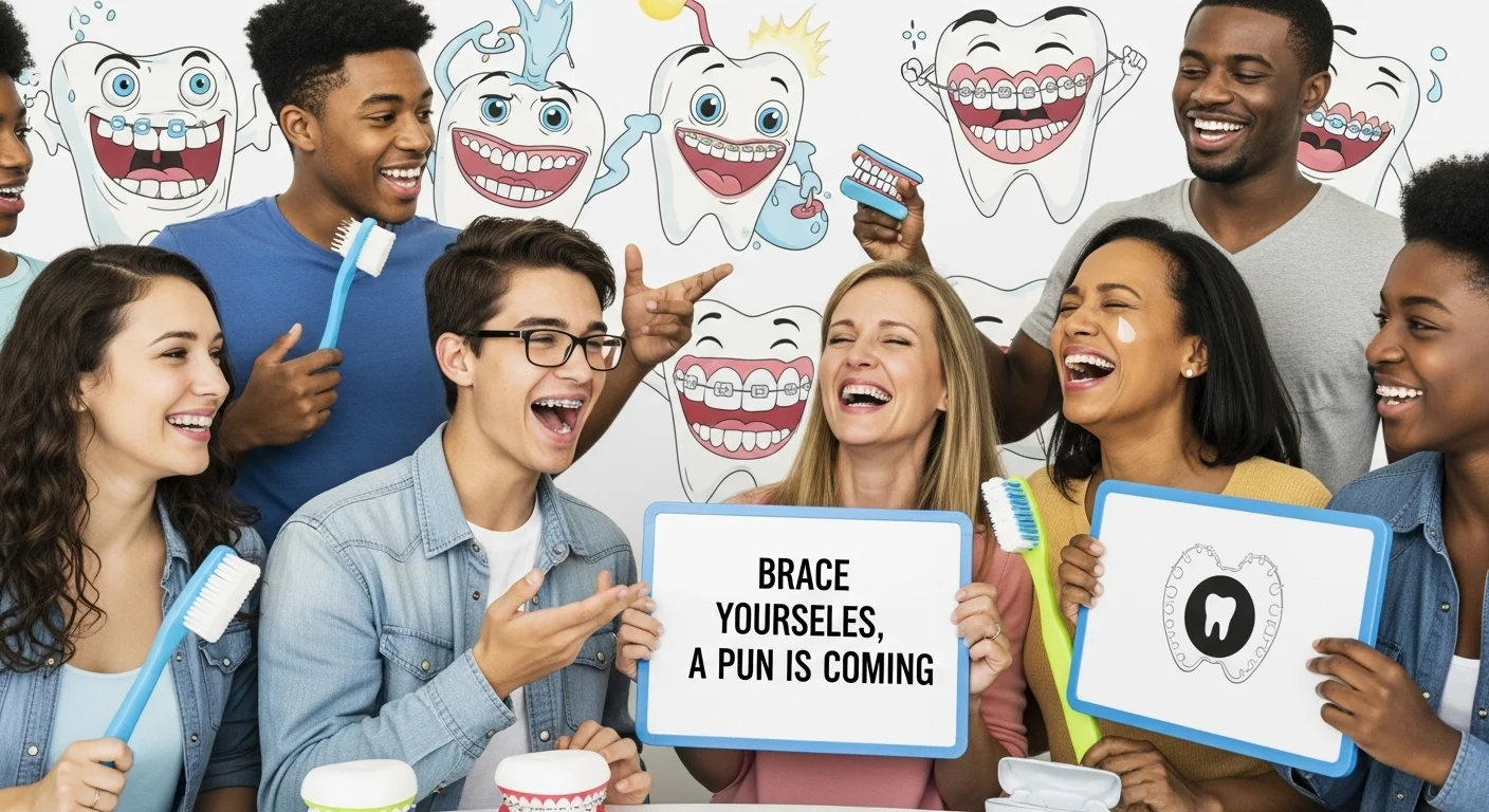 braces names jokes one liners