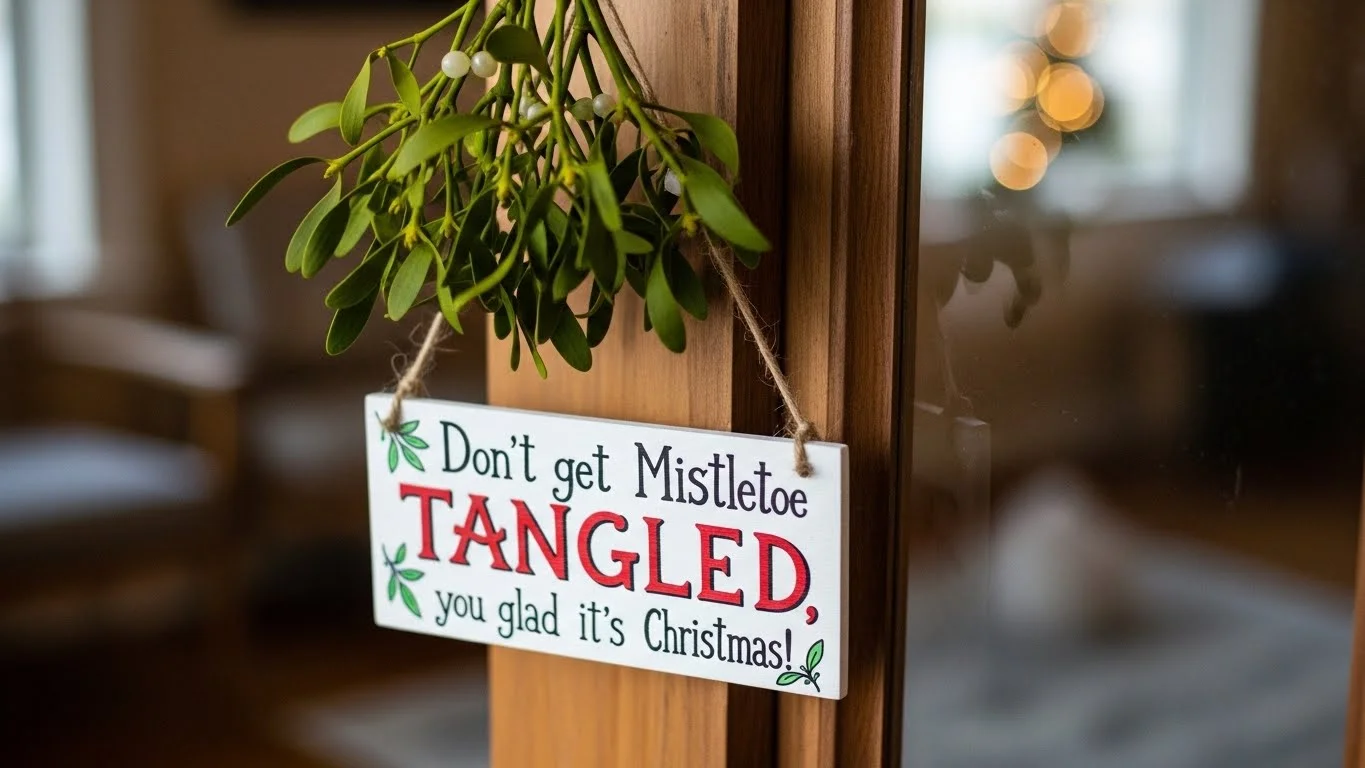 funny mistletoe puns