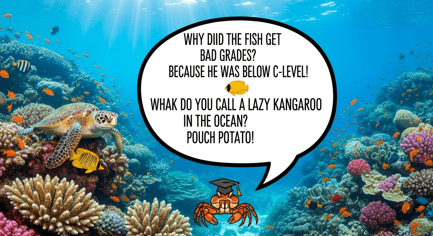 marine biology jokes one liners
