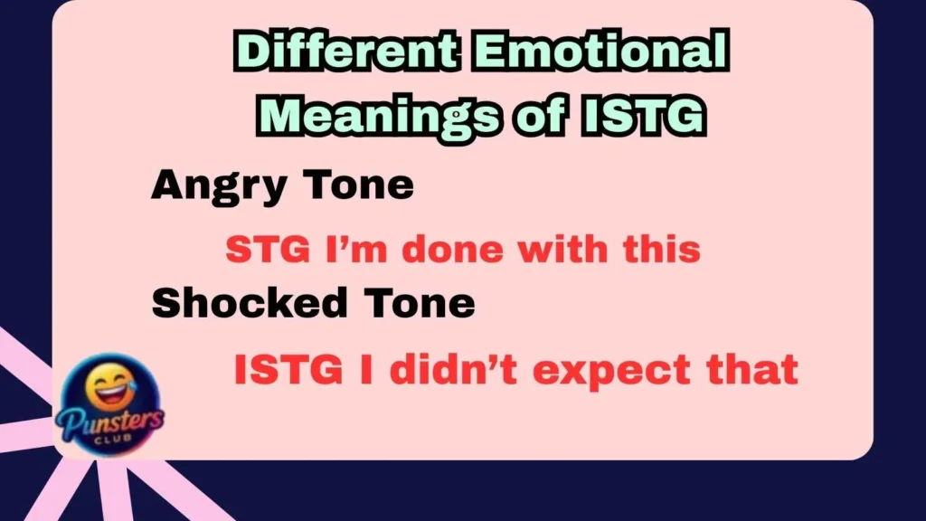 Different Emotional Meanings of ISTG