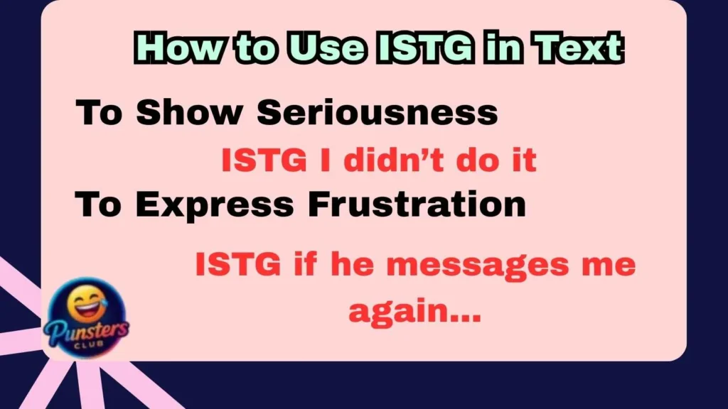 How to Use ISTG in Text
