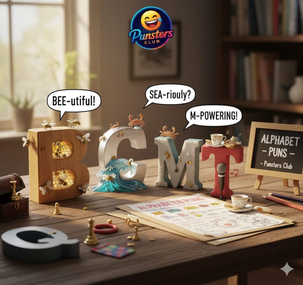 alphabet puns