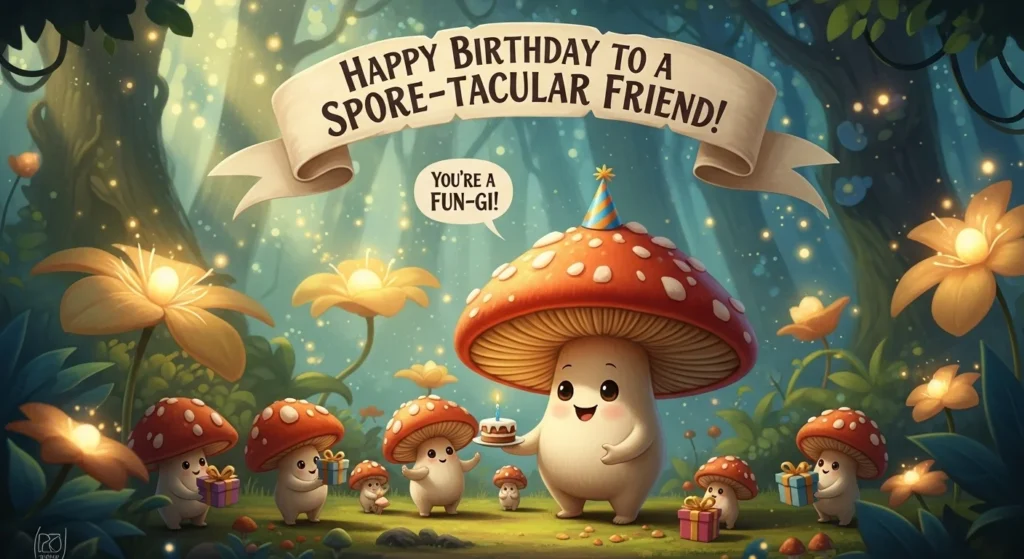 mushroom birthday puns
